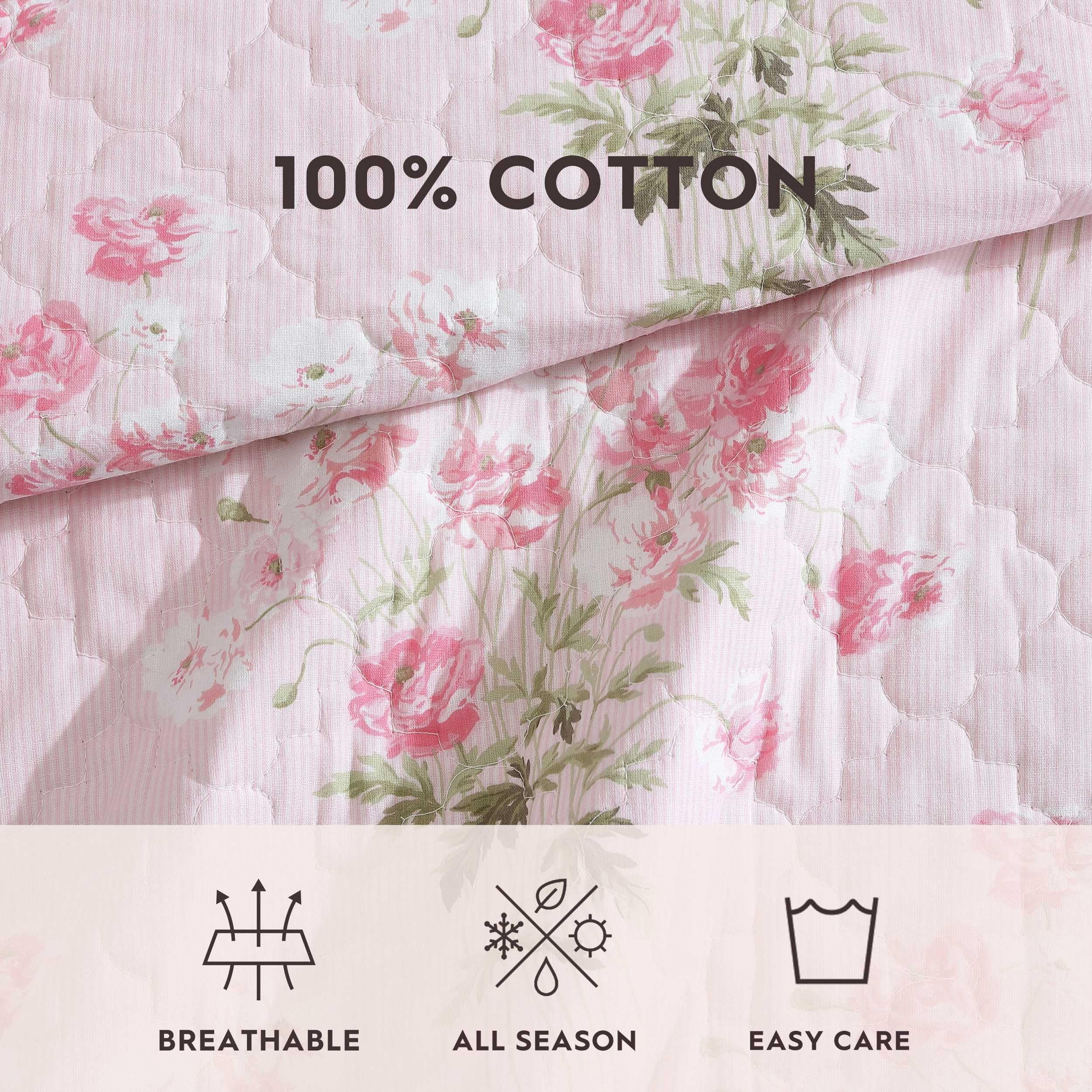 【新品未使用】LAURA ASHLEY フラワーブランケット 140×200cm Amazon.com: Laura Ashley – Queen Quilt Set, Soft Bedding with